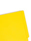 WaterShed® CutLess® End Tab Fastener File Folders, Straight-Cut Tab, Yellow Color, Letter Size, 086486259507