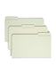 Pressboard File Folder, 1 inch Expansion, 1/3-Cut Tab, Gray/Green Color, Legal Size, Set of 25, 086486182300