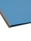 Classification File Folders, 2 Dividers, 2 inch Expansion, Blue Color, Letter Size, Set of 10, 30086486140011