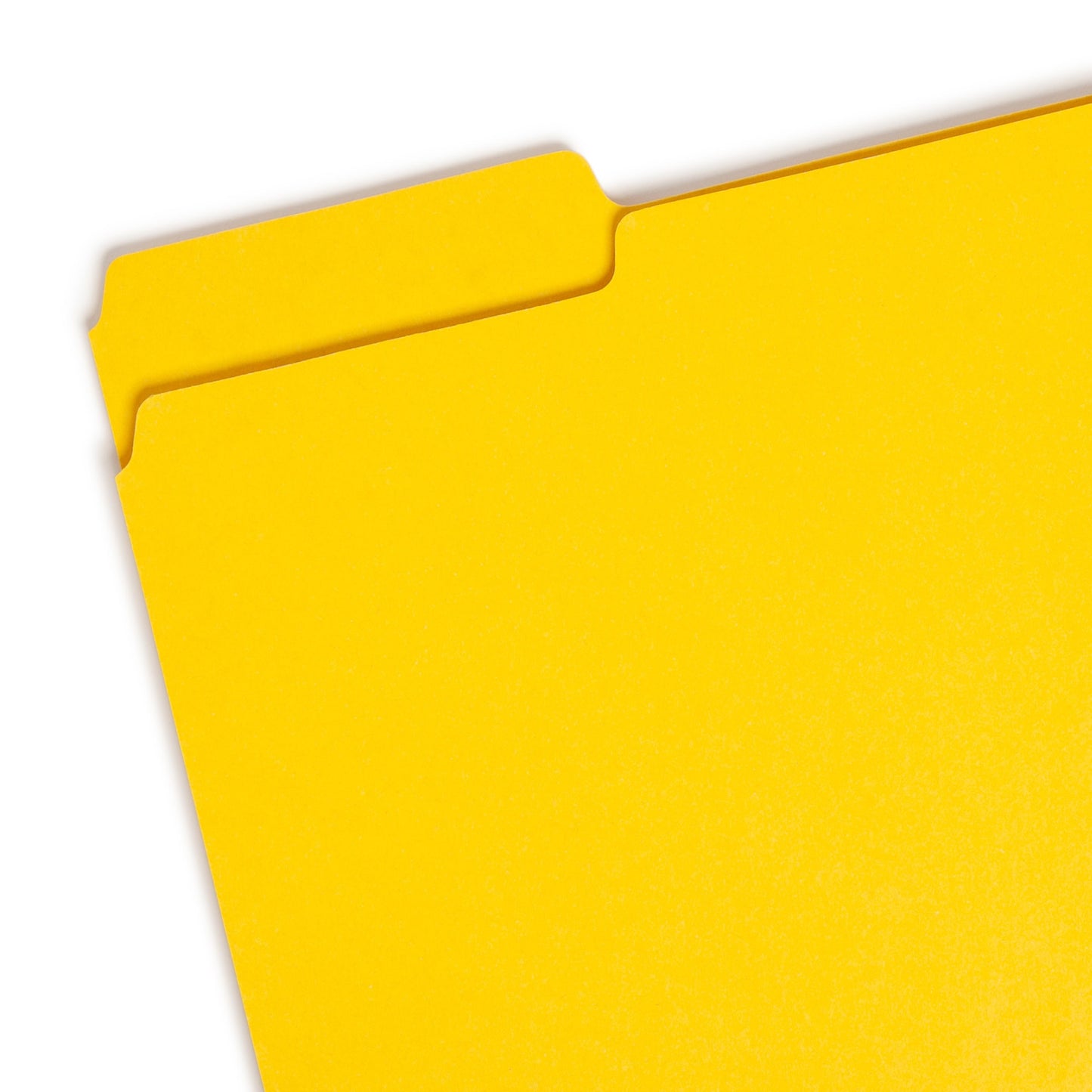 Pressboard File Folder, 1 inch Expansion, 1/3-Cut Tab, Yellow Color, Letter Size, Set of 25, 086486215626