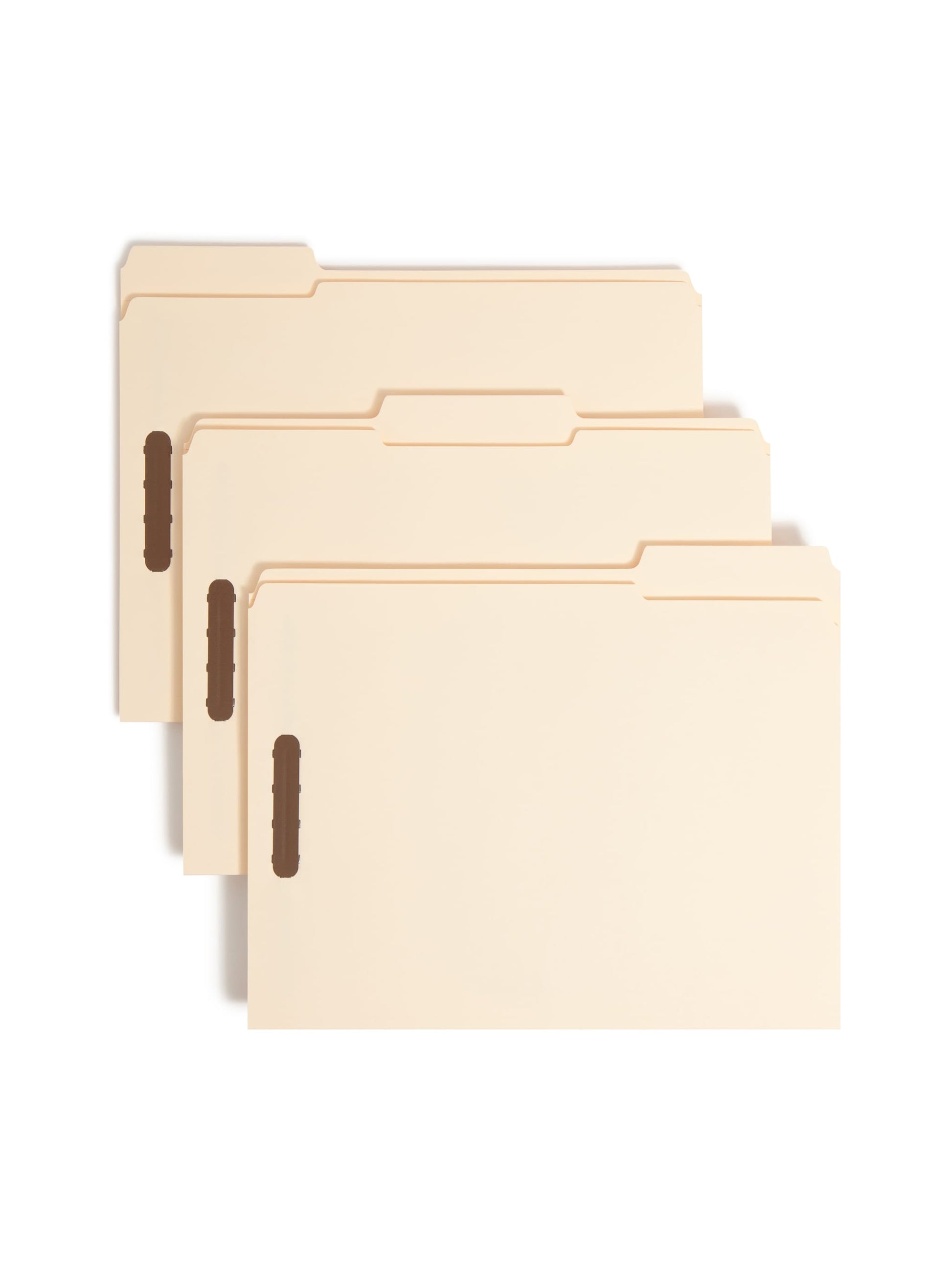 Reinforced Tab Fastener File Folders, 1/3-Cut Tab, 2 FastenersReinforced Tab Fastener File Folders, 1/3 Cut, Manila, Letter, Manila, Letter Size, Set of 50, 086486145374