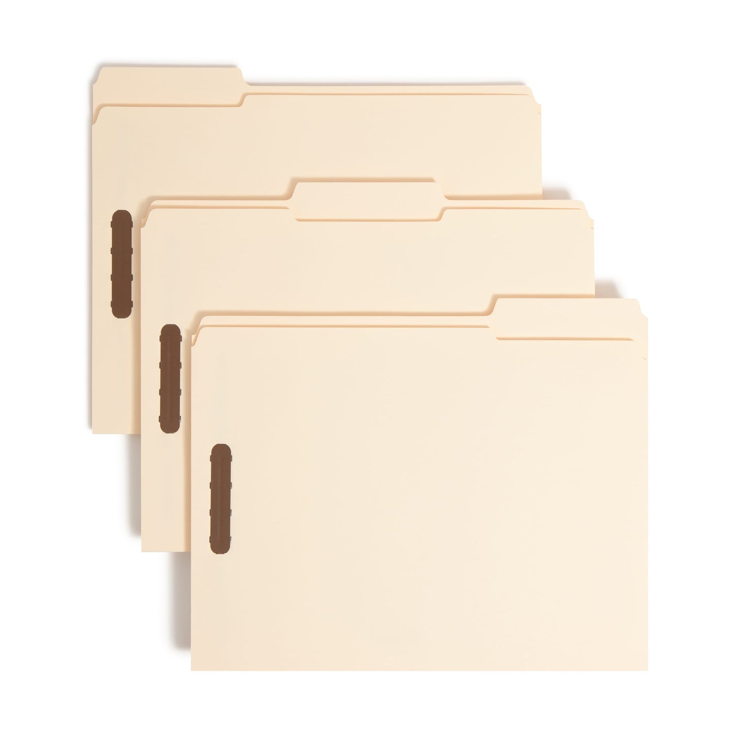 Fastener File Folders, 1/3 Cut, Manila, Letter, Manila Color, Letter Size, Set of 25, 086486145367