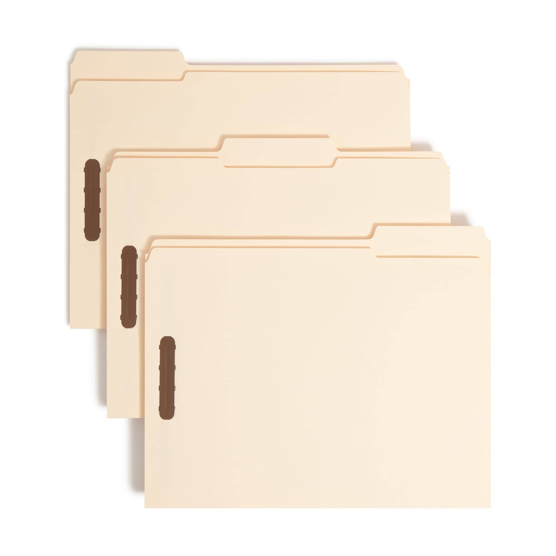 Fastener File Folders, 1/3 Cut, Manila, Letter, Manila Color, Letter Size, Set of 25, 086486145367