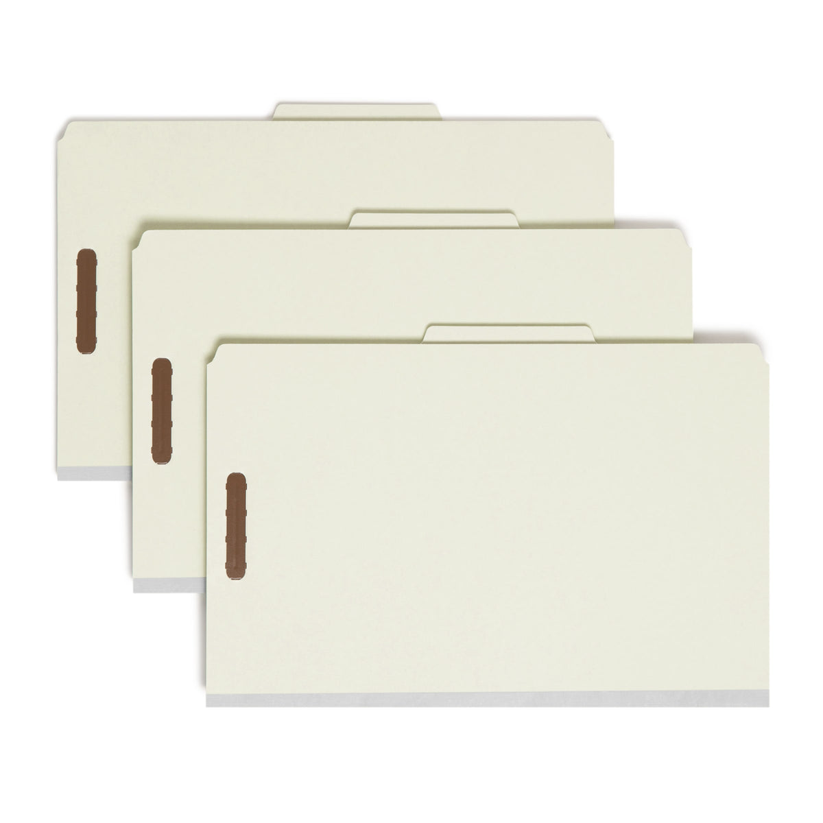 Pressboard Classification File Folders, 1 Divider, 2 inch Expansion