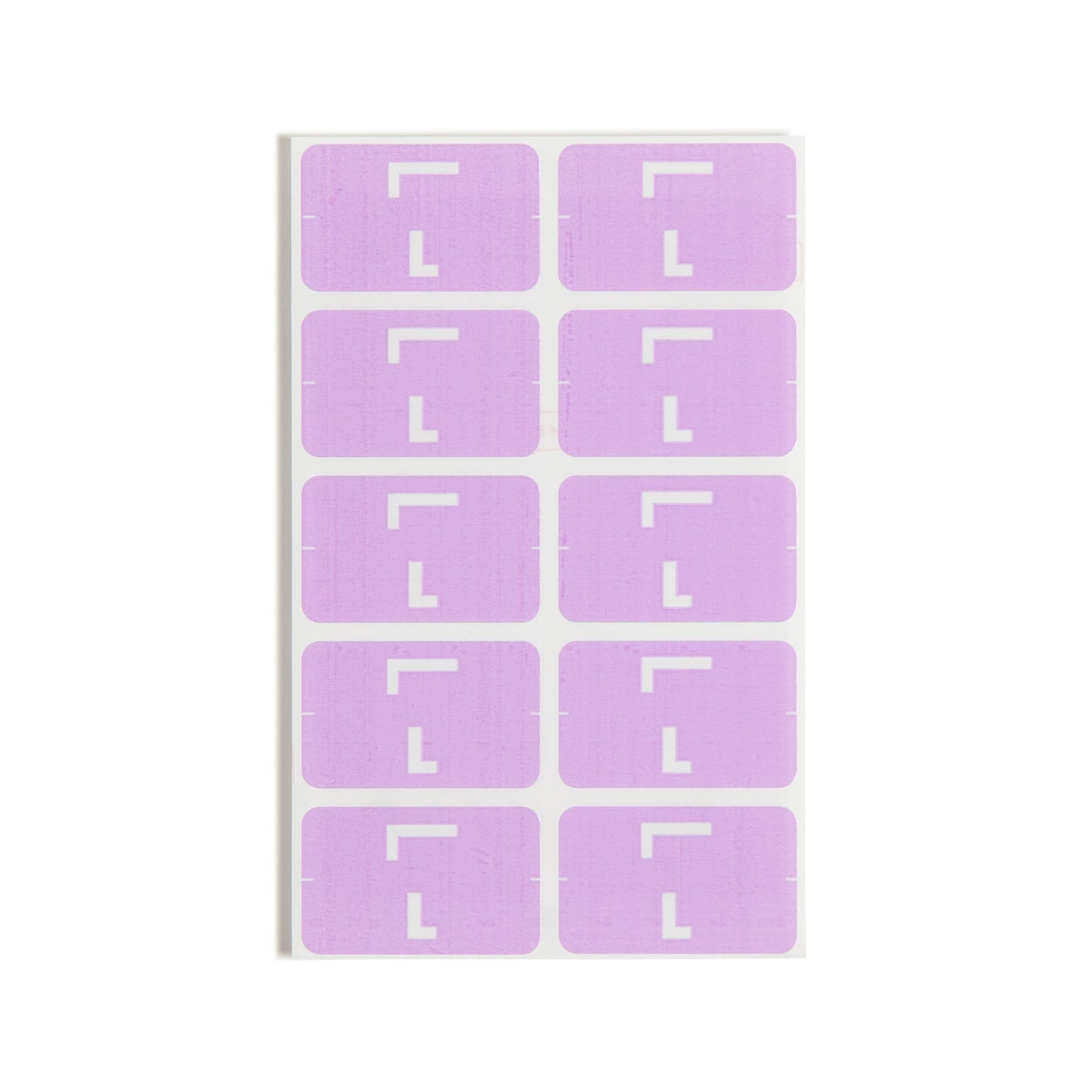 AlphaZ® ACCS Color Coded Alphabetic Labels - Sheets, Lavender Color, 1" X 1-5/8" Size, Set of 100, 086486671828