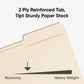 Fastener File Folders, 1/3 Cut, Manila, Letter, Manila Color, Letter Size, Set of 25, 086486145367
