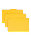 SafeSHIELD® Pressboard Classification File Folders, 2 Dividers, 2 inch Expansion, 2/5-Cut Tab, Yellow Color, Legal Size, Set of 0, 30086486190344