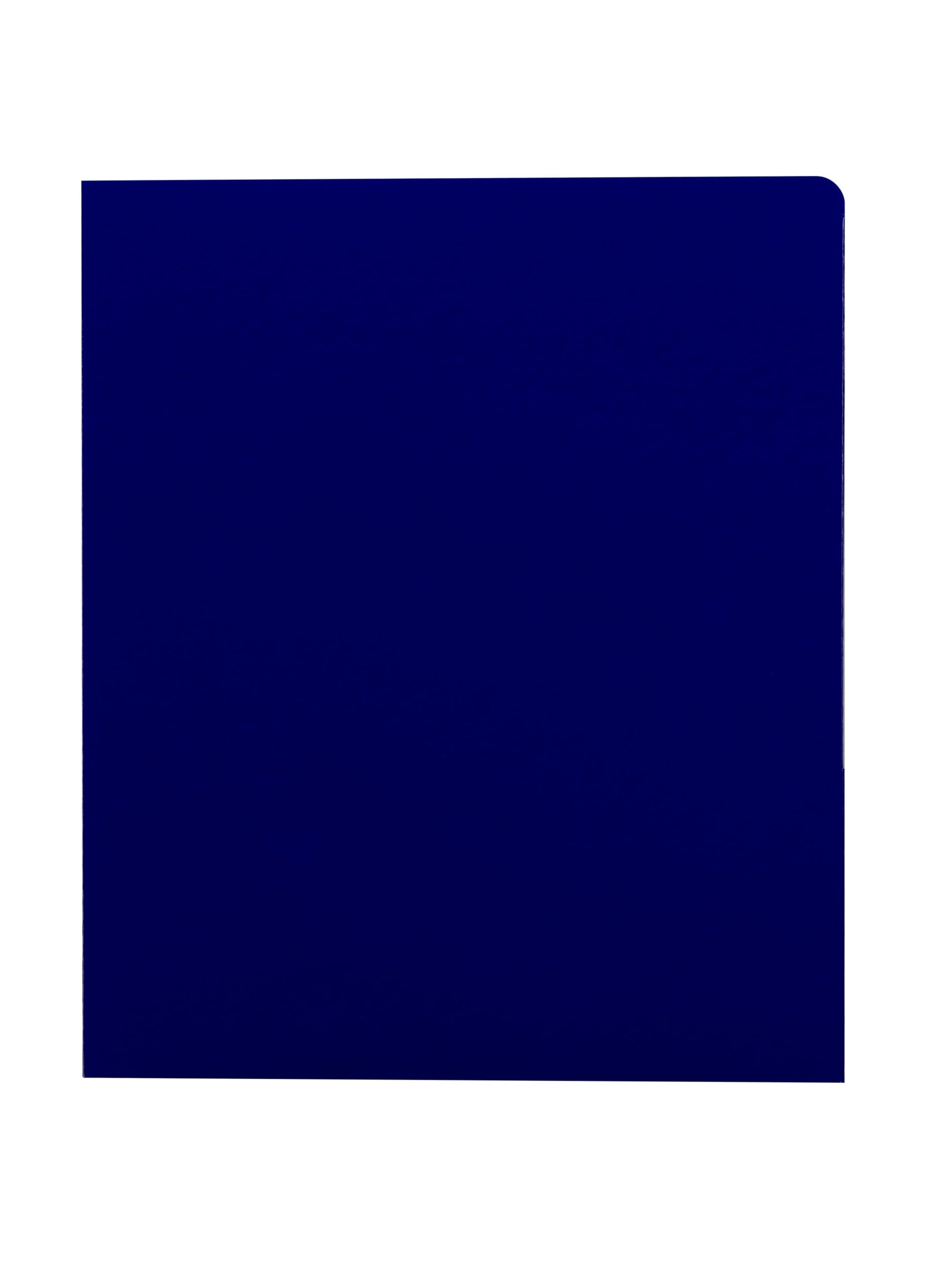 High Gloss Two-Pocket Folders, Navy Blue Color, Letter Size, 30086486878778