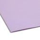 Reinforced Tab Fastener File Folders, 1/3-Cut Tab, 2 Fasteners, Lavender Color, Letter Size, Set of 50, 086486124409