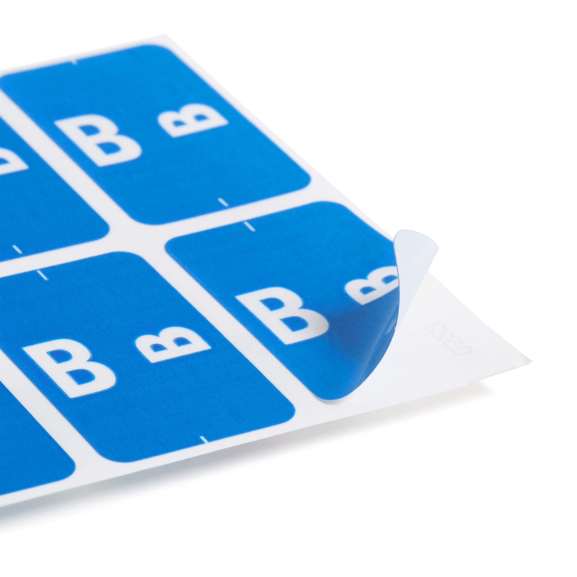 AlphaZ® ACCS Color Coded Alphabetic Labels - Sheets, Dark Blue Color, 1" X 1-5/8" Size, Set of 100, 086486671729