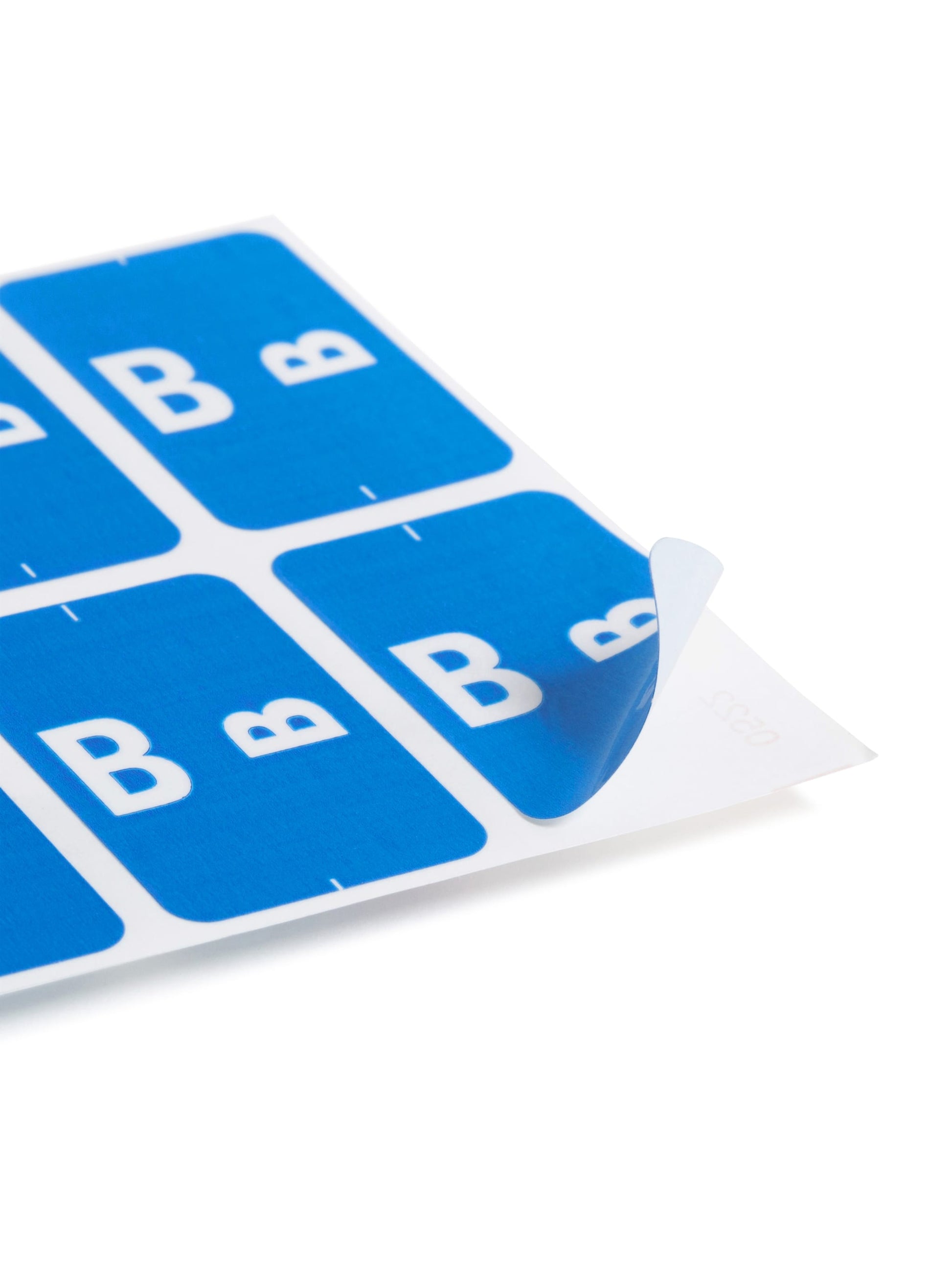 AlphaZ® ACCS Color Coded Alphabetic Labels - Sheets, Dark Blue Color, 1" X 1-5/8" Size, Set of 100, 086486671729