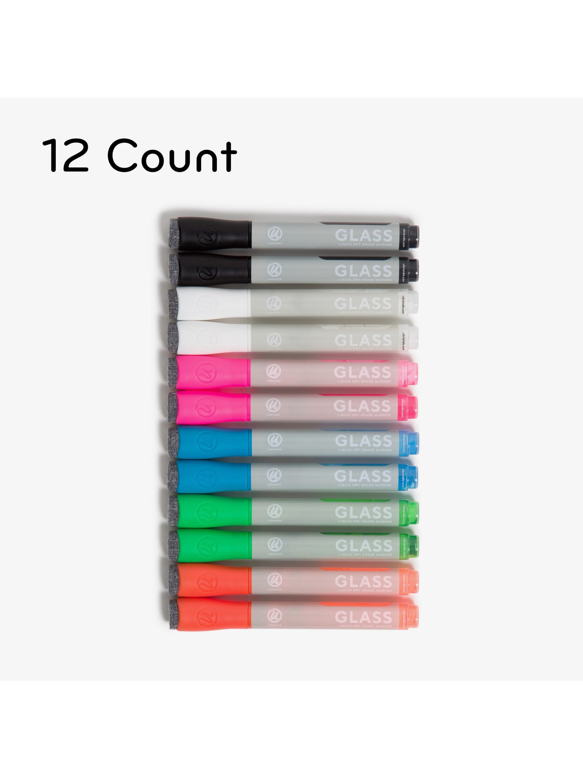 Bullet Tip Liquid Chalk Dry Erase Markers, Assorted Colors, 1.5" x 4.2" x 6", Assorted Colors, 1.5" X 4.2" X 6" Size, Set of 12, 817894029136