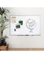 Metal Frame Dry Erase Board, Silver, White, 23" x 35", 3 x 2, White, 23" X 35" Size, Set of 1, 812296022914