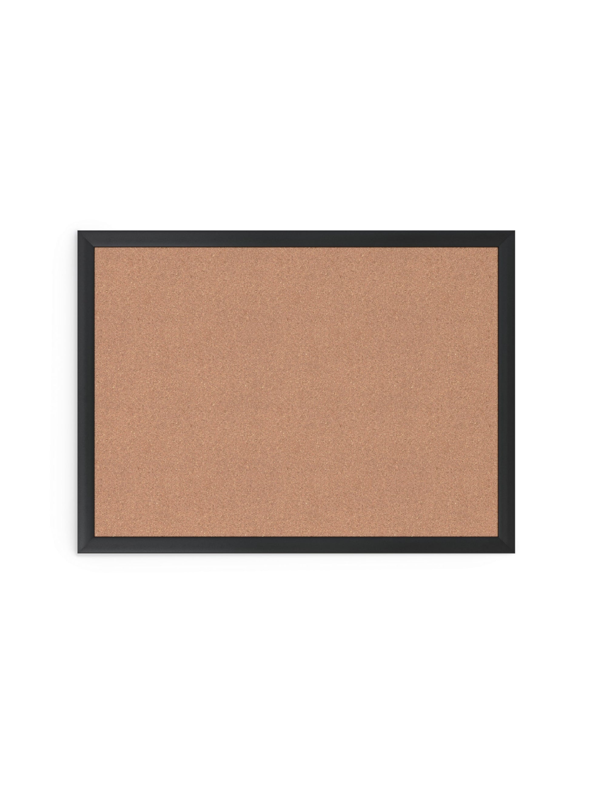 Metal Frame Cork Board, Black, Brown, 23" x 17", 2' or Smaller, Brown, 23" X 17" Size, Set of 1, 817894028795