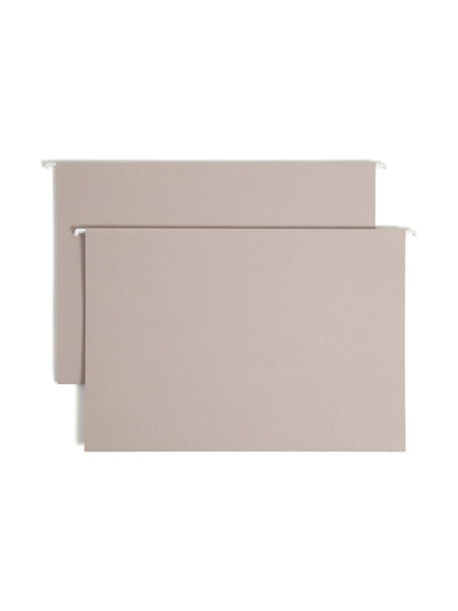 TUFF® Hanging Box Bottom File Folders with Easy Slide® Tabs, 2 inch Expansion, Gray Color, Legal Size, Set of 1, 086486643405