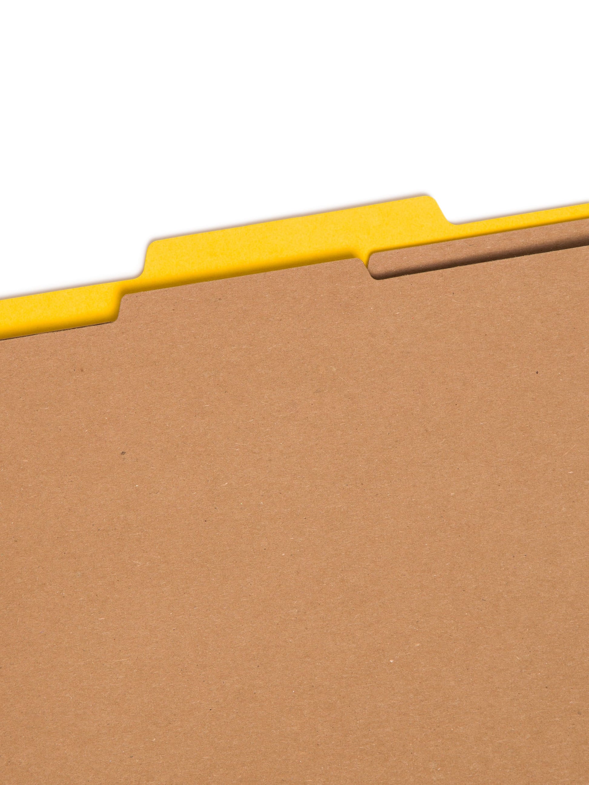 SafeSHIELD® Premium Pressboard Classification File Folders, 2 Dividers, 2 inch Expansion, 2/5-Cut Tab, Yellow Color, Legal Size, Set of 10, 30086486192034