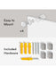 Frameless Glass Non-Magnetic Dry Erase Board, N/A, White, 96" x 47", 8 x 4, White, 96" X 47" Size, Set of 1, 817894027972