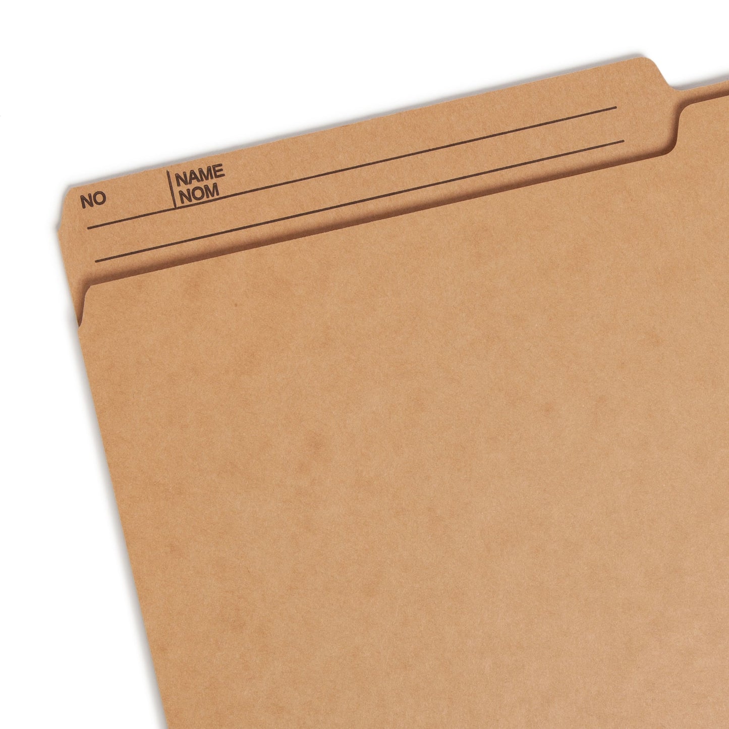 Reversible Printed Tab File Folders, 1/2-Cut Tab, 10 1/2 pt., Beige Color, Legal Size, Set of 100, 086486153409