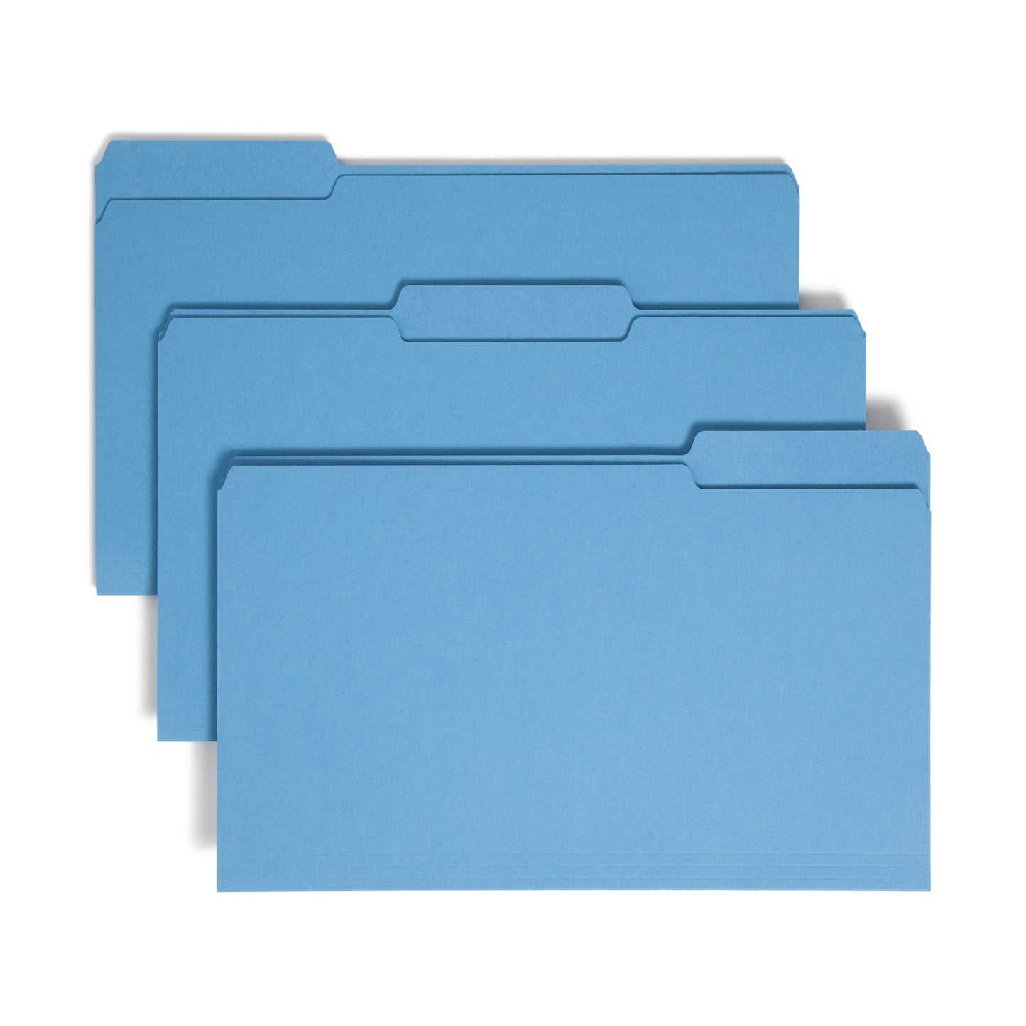 Standard File Folders, 1/3-Cut Tab, Blue Color, Legal Size, Set of 100, 086486170437