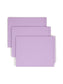 Shelf-Master® Reinforced Tab End Tab File Folders, Straight-Cut Tab, Lavender Color, Letter Size, Set of 50, 086486255400