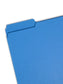 Pressboard File Folder, 1 inch Expansion, 1/3-Cut Tab, Dark Blue Color, Letter Size, Set of 25, 086486215411