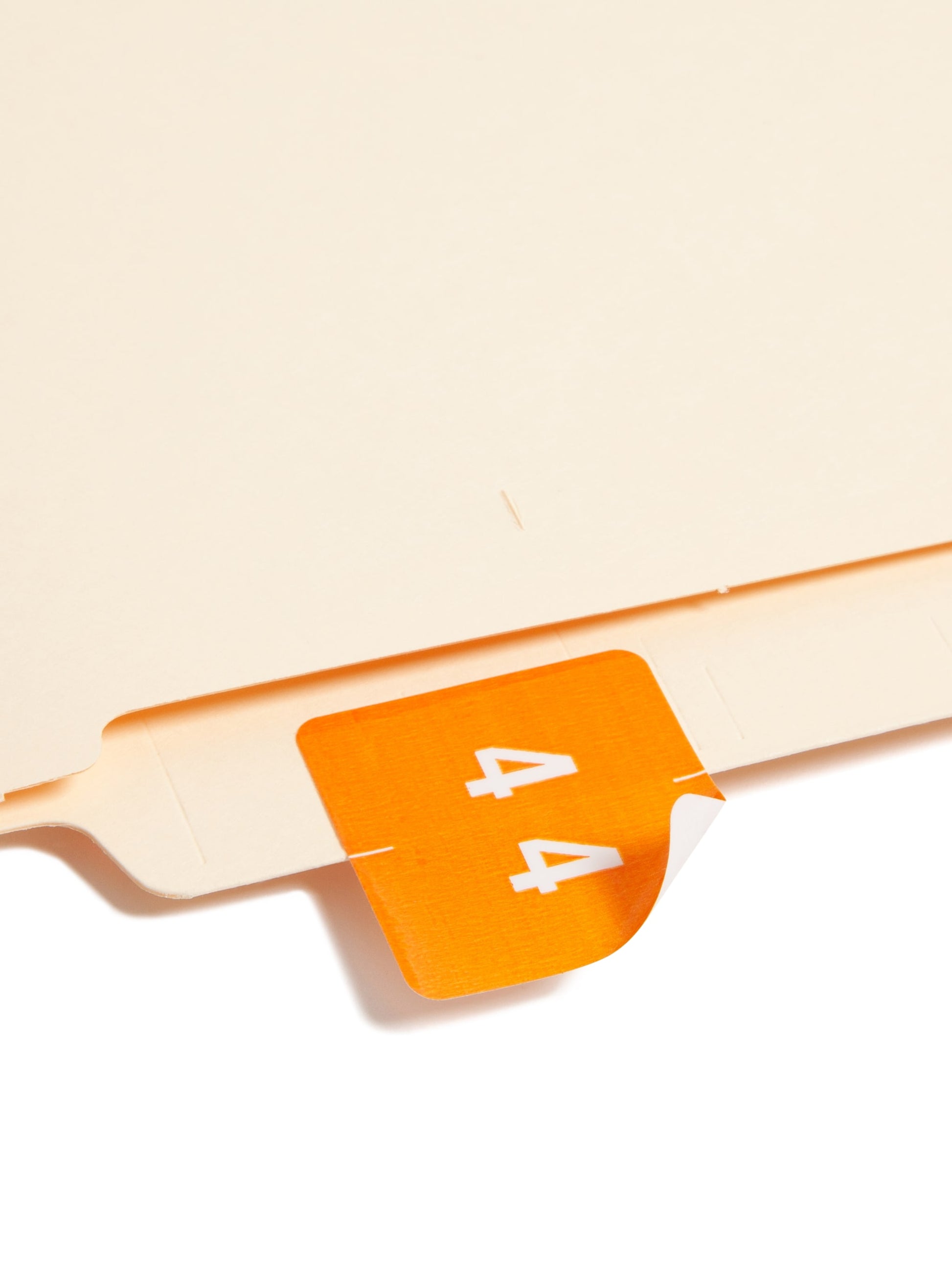 DCC Color-Coded Numeric Labels - Rolls, Orange Color, 1-1/2" X 1-1/2" Size, Set of 250, 086486674249