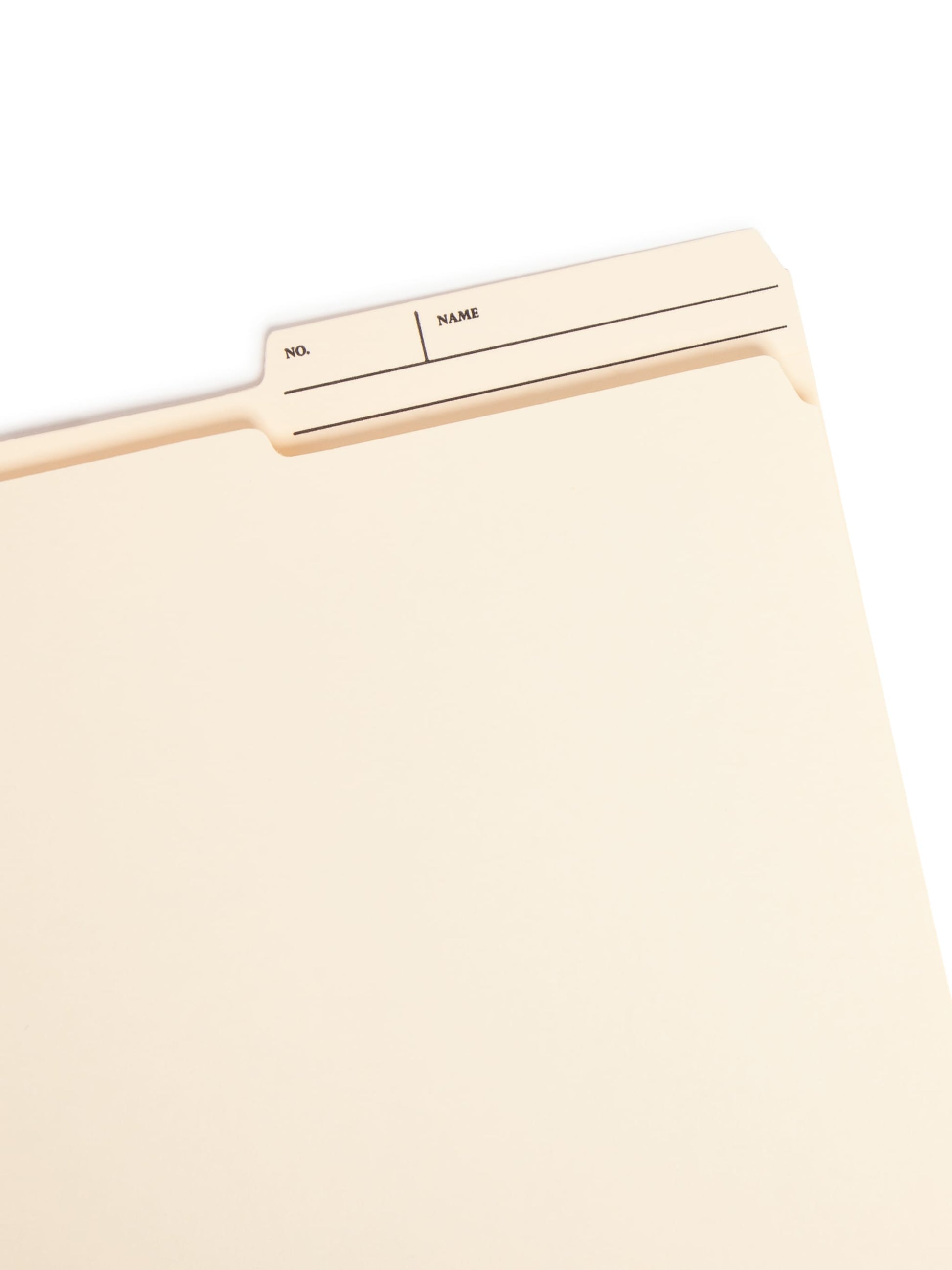 Reinforced Printed Tab File Folders, Manila Color, Letter Size, Set of 100, 086486103886