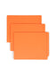 Shelf-Master® Reinforced Tab End Tab File Folders, Straight-Cut Tab, Orange Color, Letter Size, Set of 100, 086486255103