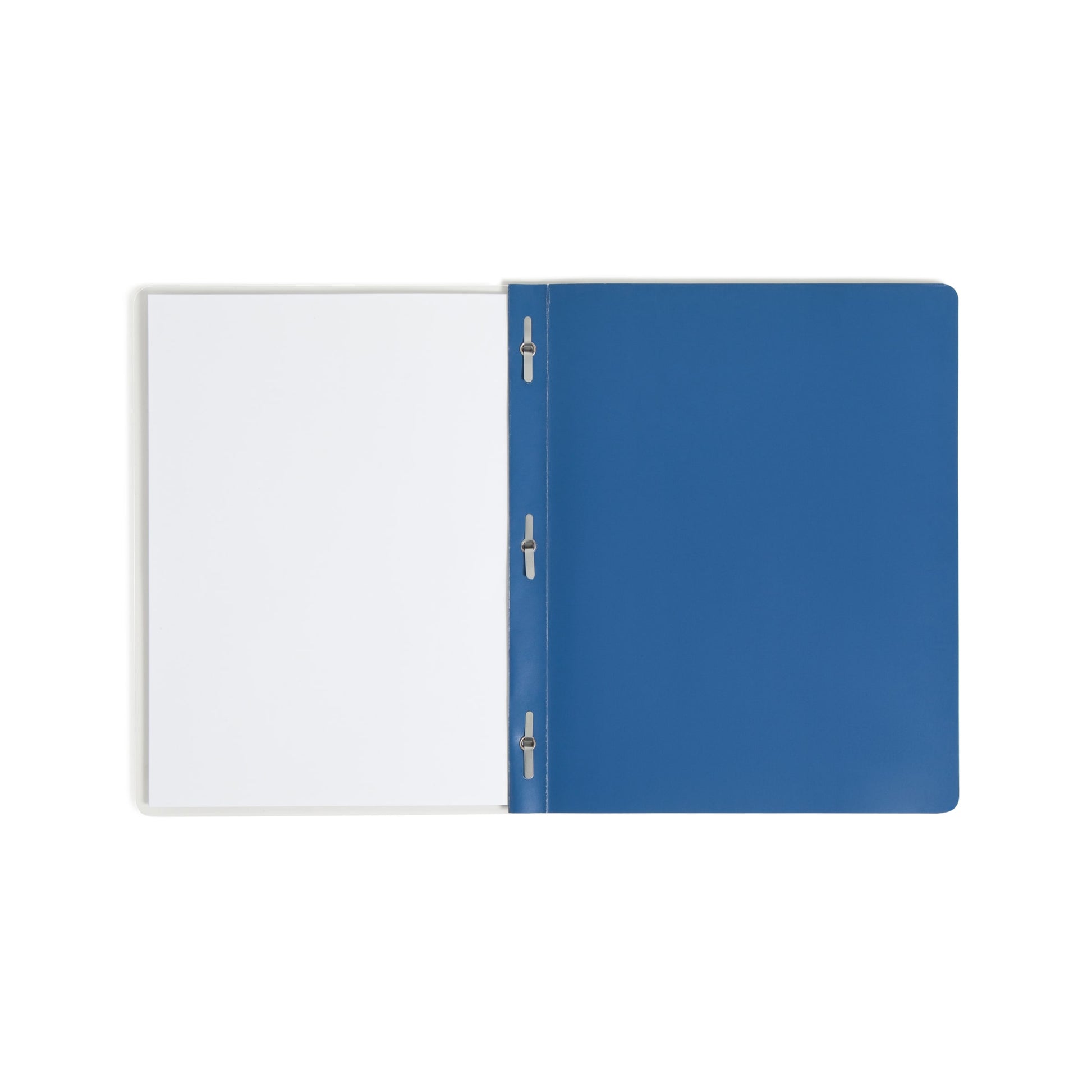 Heavyweight Paper Report Covers with Clear Front, Dark Blue Color, Letter Size, Set of 25, 30086486874558
