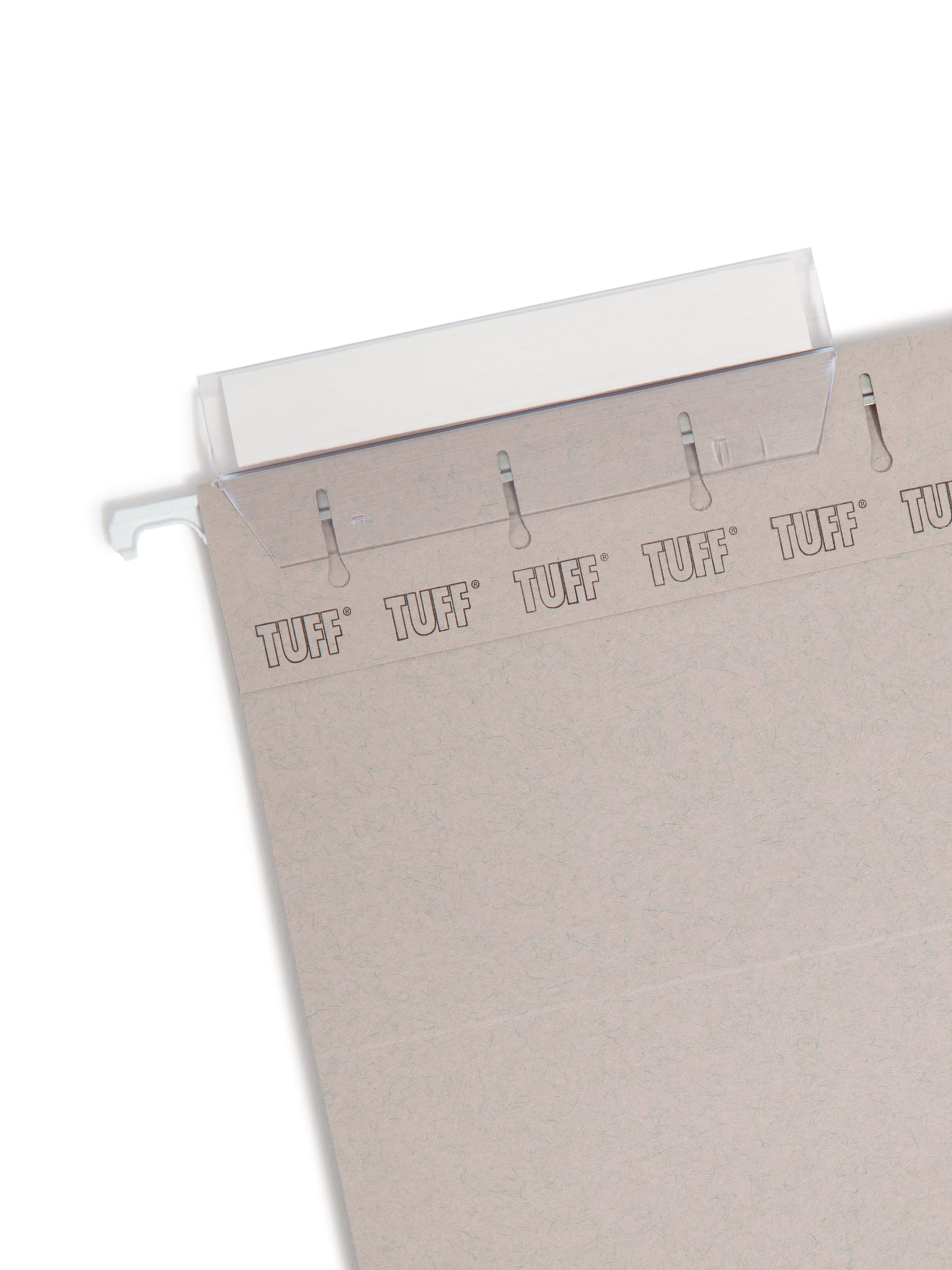 TUFF® Hanging File Folders with Easy Slide® Tabs, Gray Color, Legal Size, Set of 1, 086486640930