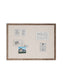 Rustic Frame Linen Bulletin Board, Brown, Beige, 47" x 35", 4 x 3, Beige, 47" X 35" Size, Set of 1, 843463148946