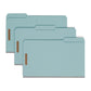 Pressboard Fastener File Folders, 3 inch Expansion, Blue Color, Legal Size, Set of 25, 086486200028