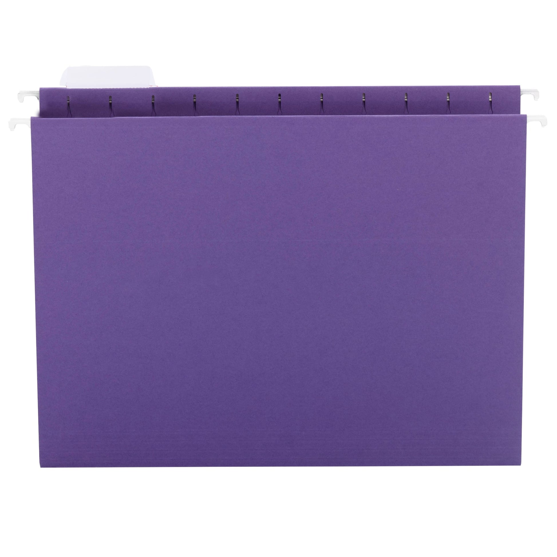 Standard Hanging File Folders with 1/5-Cut Tabs, Purple Color, Letter Size, Set of 25, 086486640725