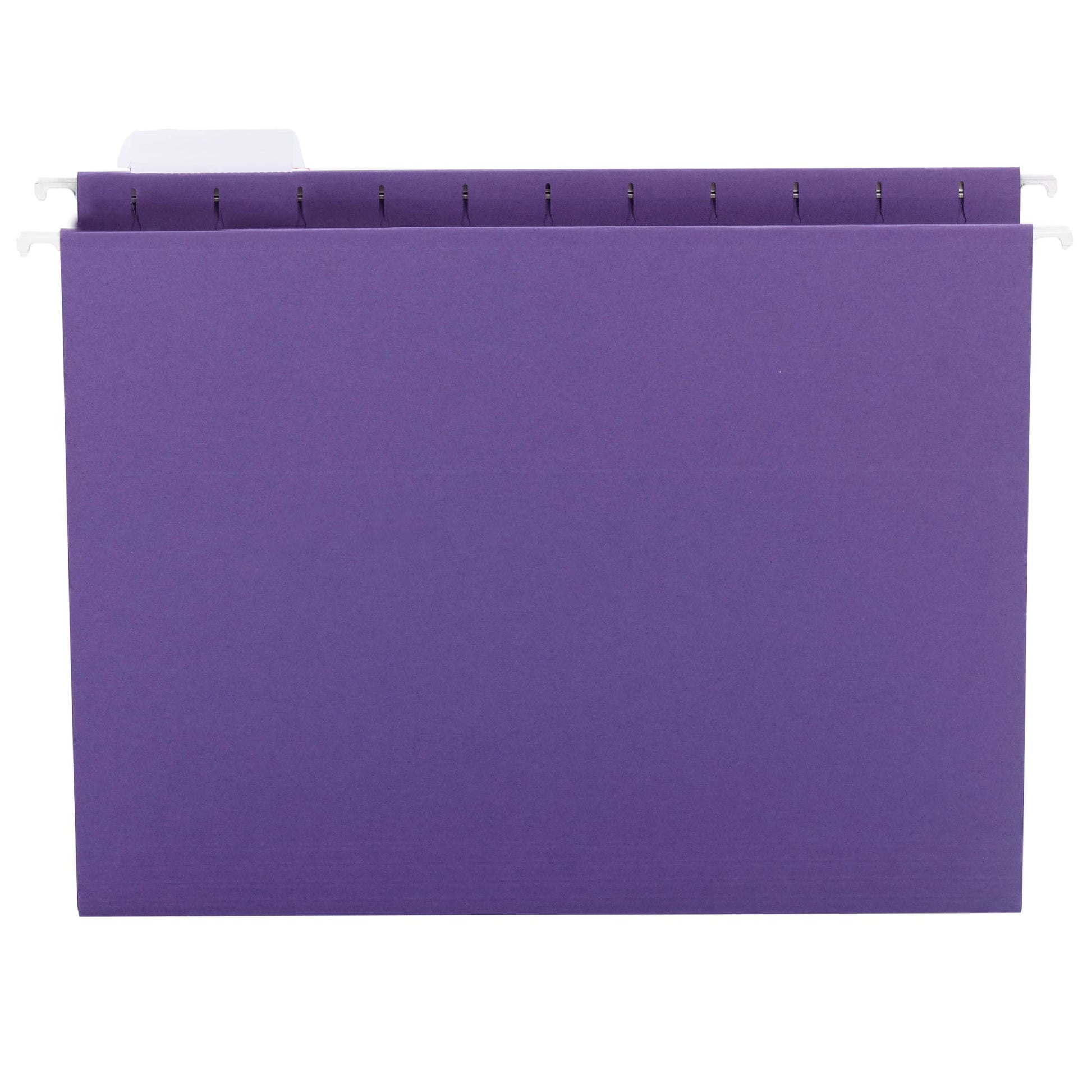 Standard Hanging File Folders with 1/5-Cut Tabs, Purple Color, Letter Size, Set of 25, 086486640725