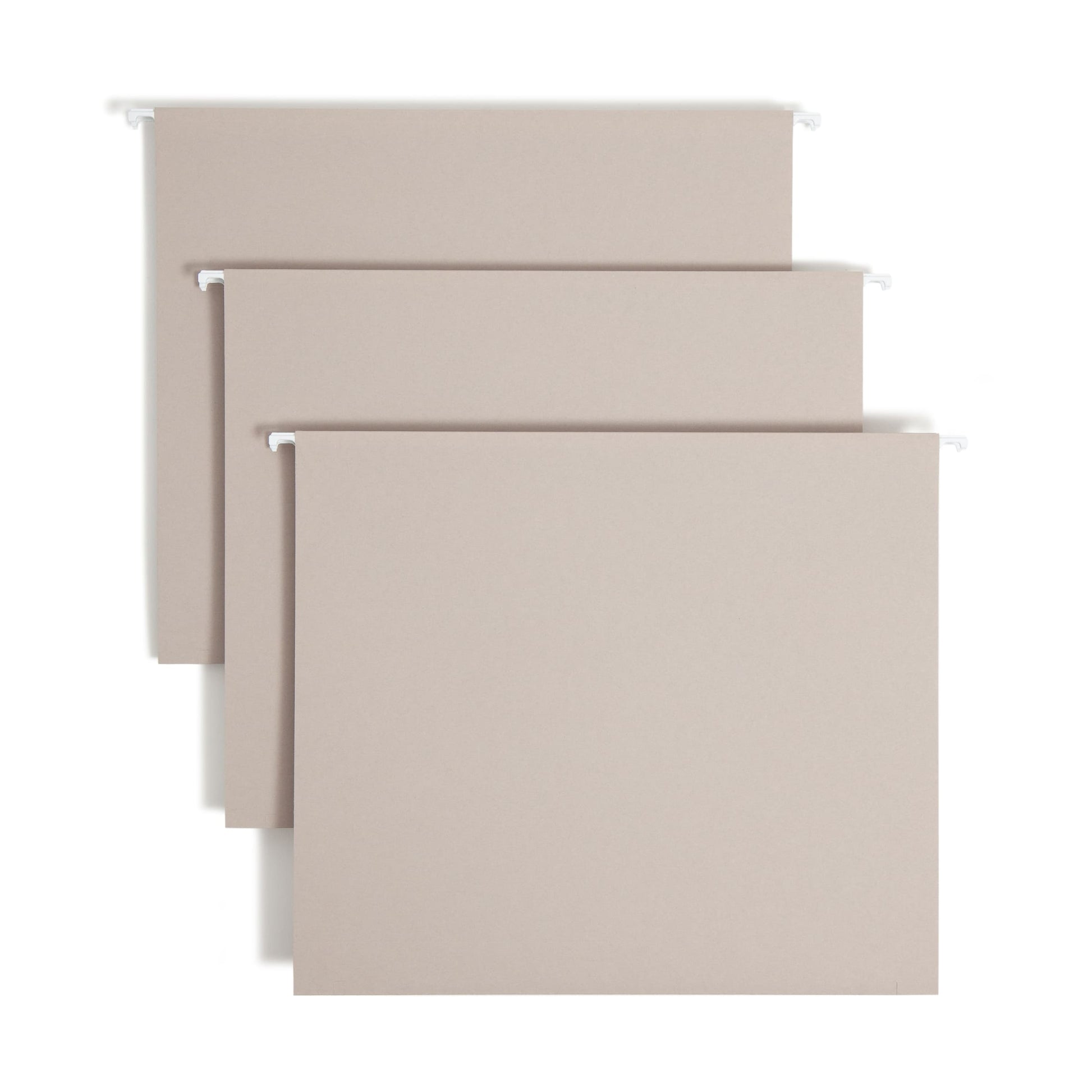 TUFF® Hanging Box Bottom File Folders with Easy Slide® Tabs, 2 inch Expansion, Gray Color, Letter Size, Set of 1, 086486642408