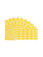 ETS Color-Coded Year Labels - Sheets, Yellow Color, 1" X 1/2" Size, Set of 250, 086486679206