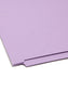 Shelf-Master® Reinforced Tab End Tab File Folders, Straight-Cut Tab, Lavender Color, Letter Size, Set of 50, 086486255400