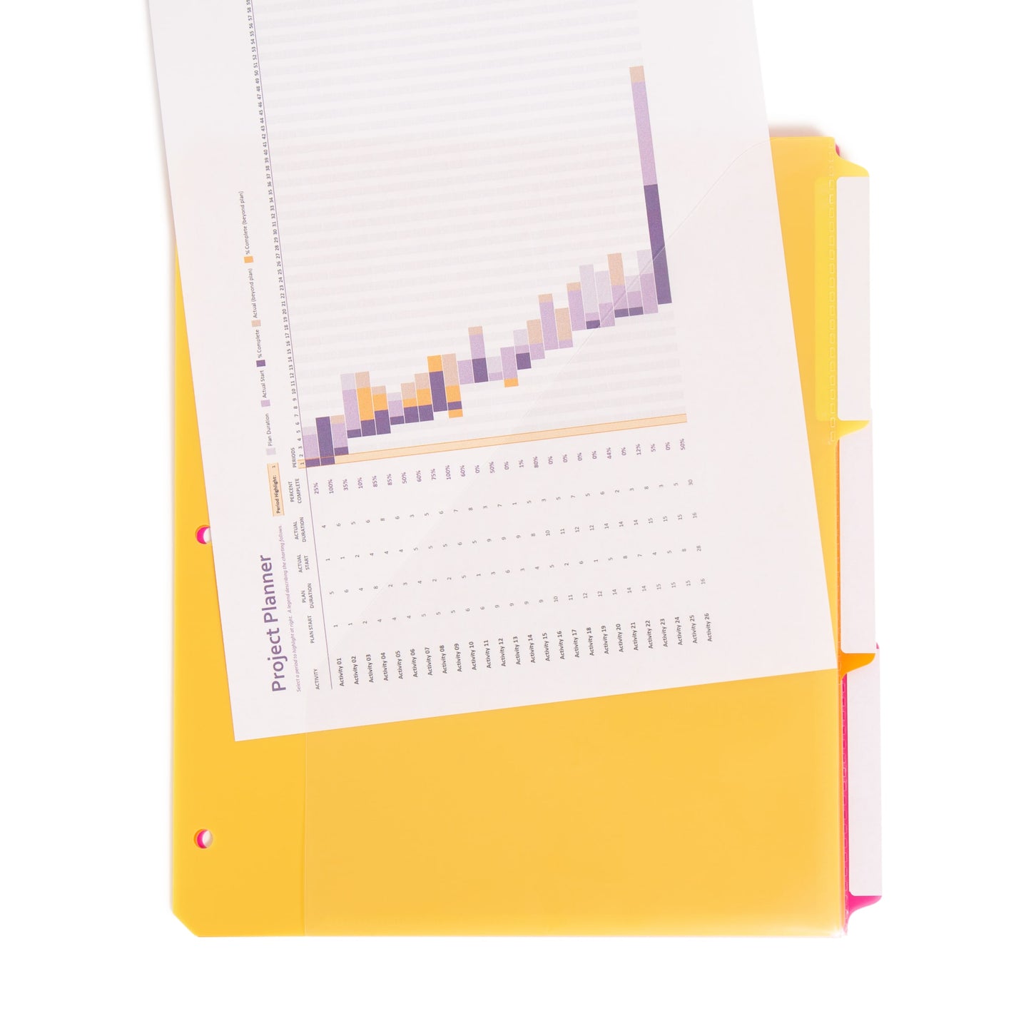 Three-Ring Binder Poly Index Dividers, 6 Dividers Each, 1/3-Cut Tabs, Assorted Colors Color, Letter Size, Set of 12, 086486894203