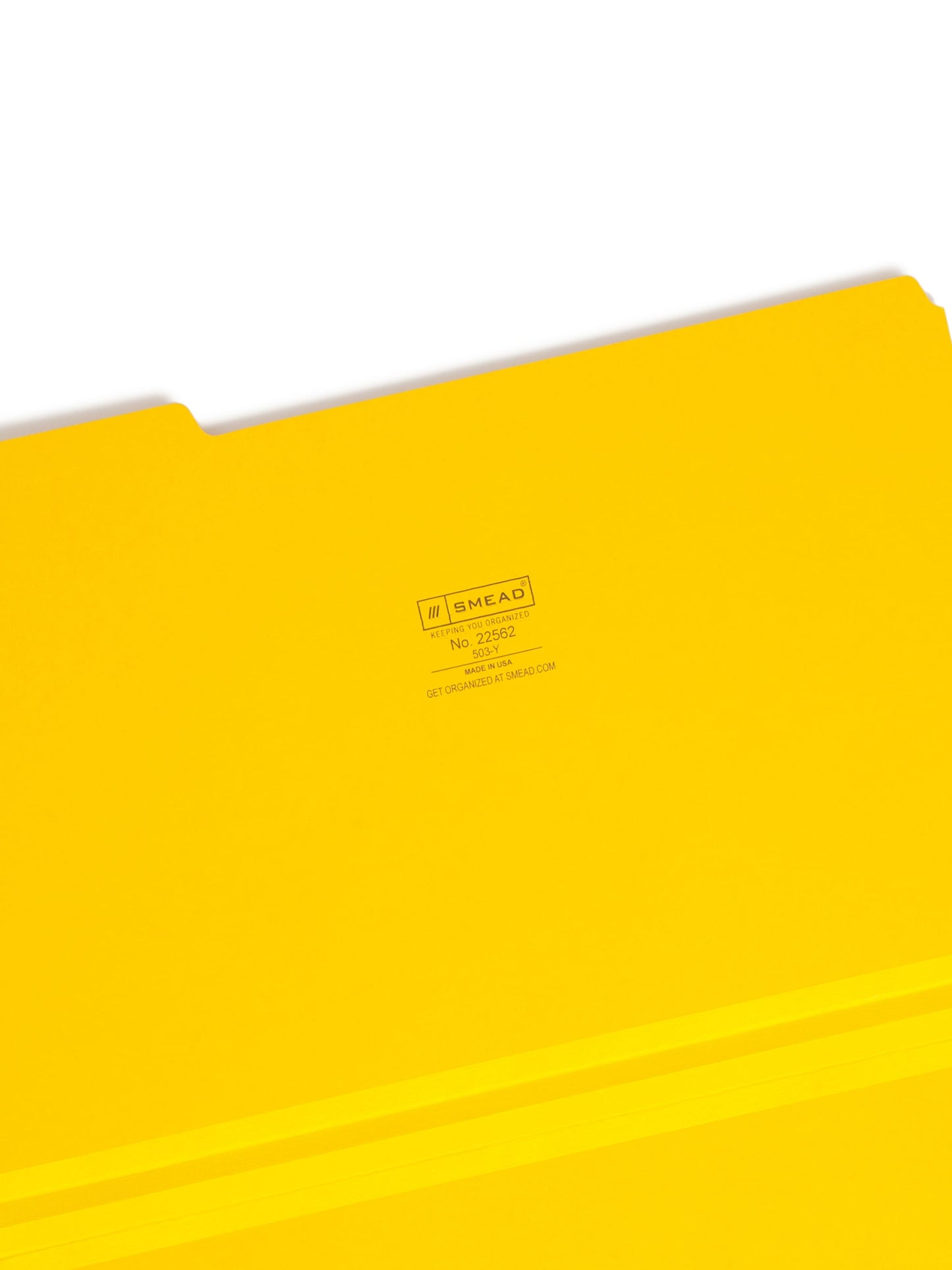 Pressboard File Folder, 1 inch Expansion, 1/3-Cut Tab, Yellow Color, Legal Size, Set of 25, 086486225625