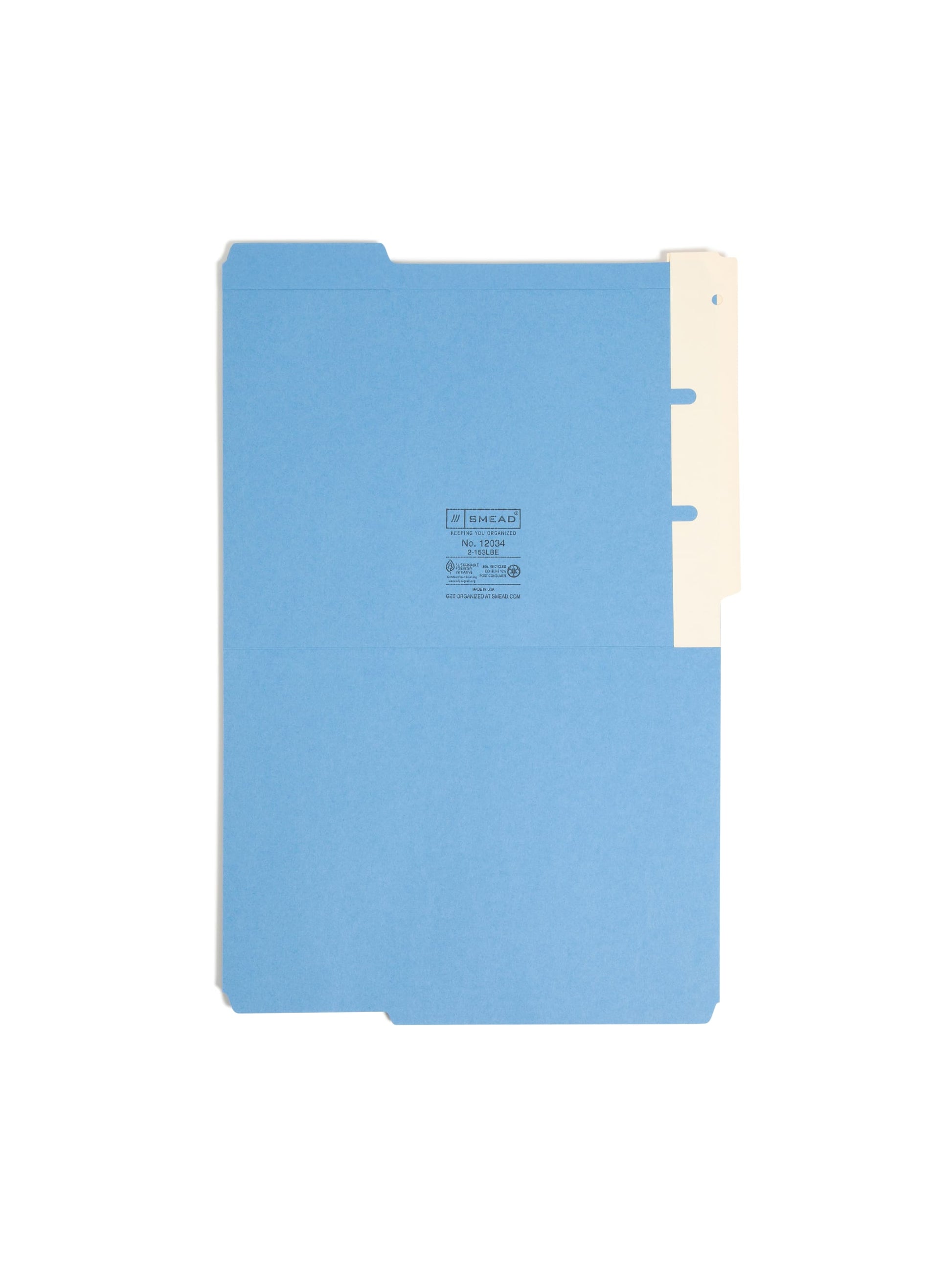 Self-Adhesive Multi-Use End Tab Converters, 1/2 inch Wide Tab, Manila Color, 9-1/4" X 3-1/4" Size, Set of 500, 086486680806