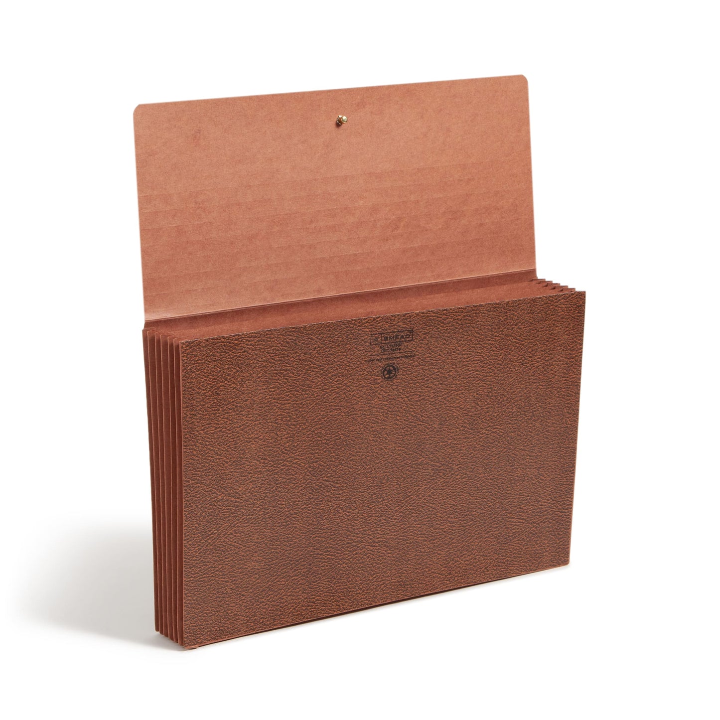 Redrope-Printed Partition Wallets with Elastic Cord, 5-1/4 Inch Expansion, 6 Pocket, 5 Divider, Brown Color, Legal Size, Set of 10, 30086486724754