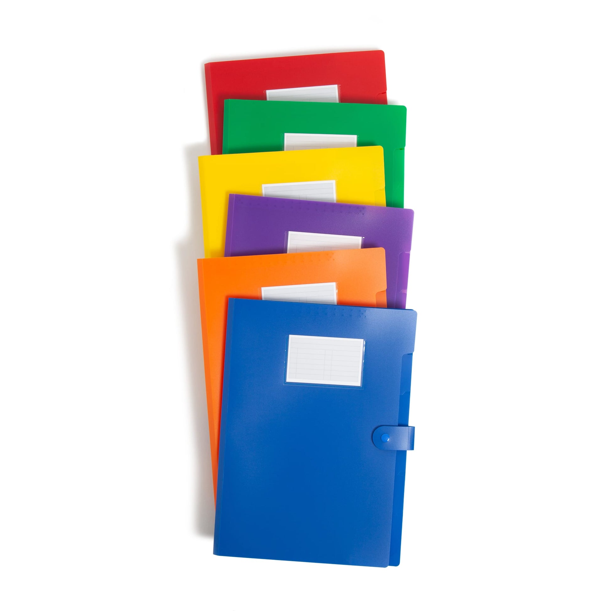Expanding File Organizer, 6 Pockets, 5 Dividers, 1/6-Cut Tab, Assorted Colors Color, Letter Size, Set of 6, 086486896016