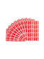 AlphaZ® ACCS Color Coded Alphabetic Labels - Sheets, Red Color, 1" X 1-5/8" Size, Set of 100, 086486671842