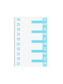 AlphaZ® NCC Color-Coded Name Labels - Sheets, Light Blue Color, 3-5/8" X 1-5/32" Size, Set of 1, 086486671552