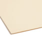 100% Recycled Reinforced Tab Fastener File Folders, Manila Color, Letter Size, Set of 50, 086486145473