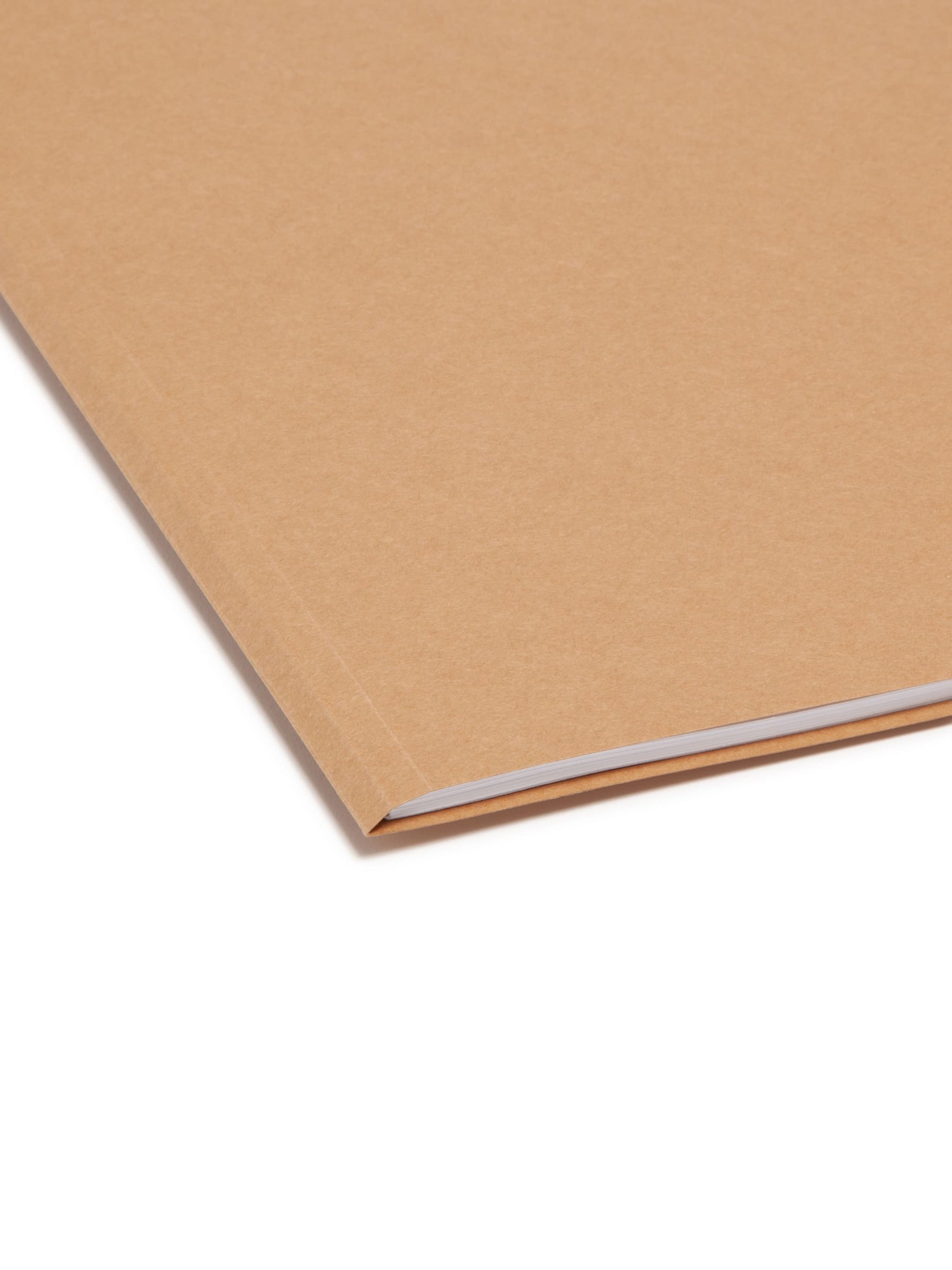 Reinforced Tab File Folders, Straight-Cut Tab, Kraft Color, Legal Size, Set of 100, 086486157100