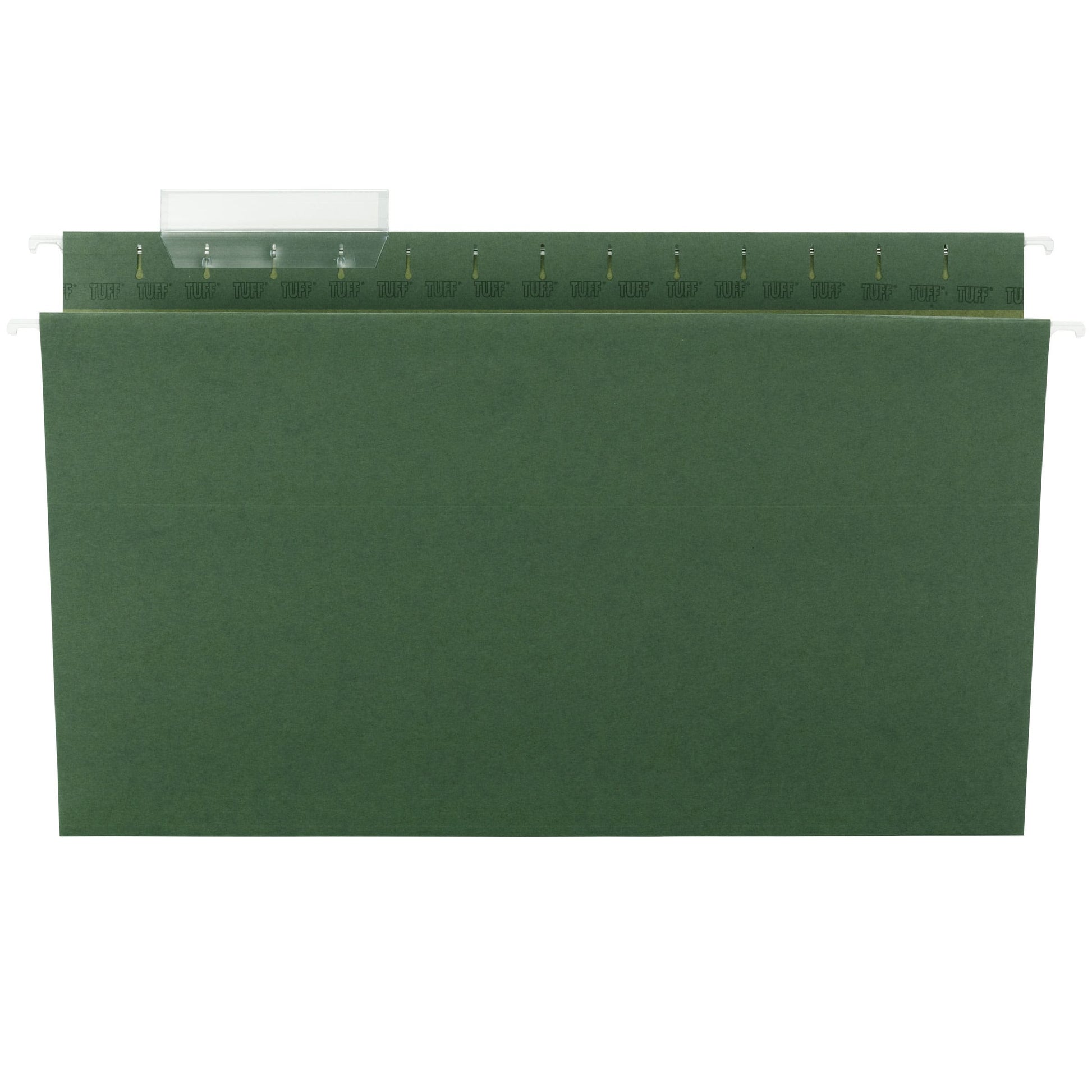 TUFF® Hanging File Folders with Easy Slide® Tabs, Standard Green Color, Legal Size, Set of 20, 086486641364