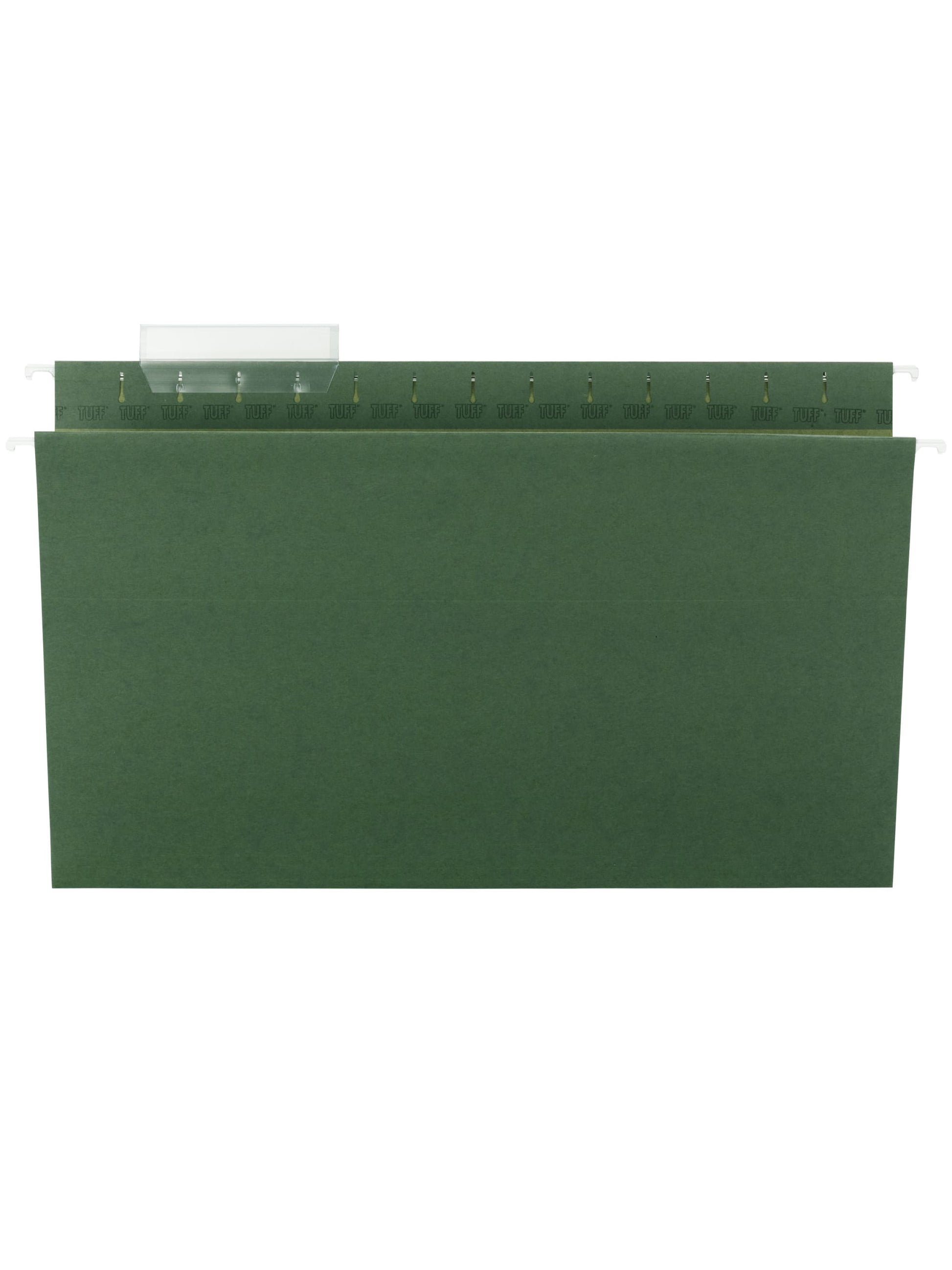 TUFF® Hanging File Folders with Easy Slide® Tabs, Standard Green Color, Legal Size, Set of 20, 086486641364