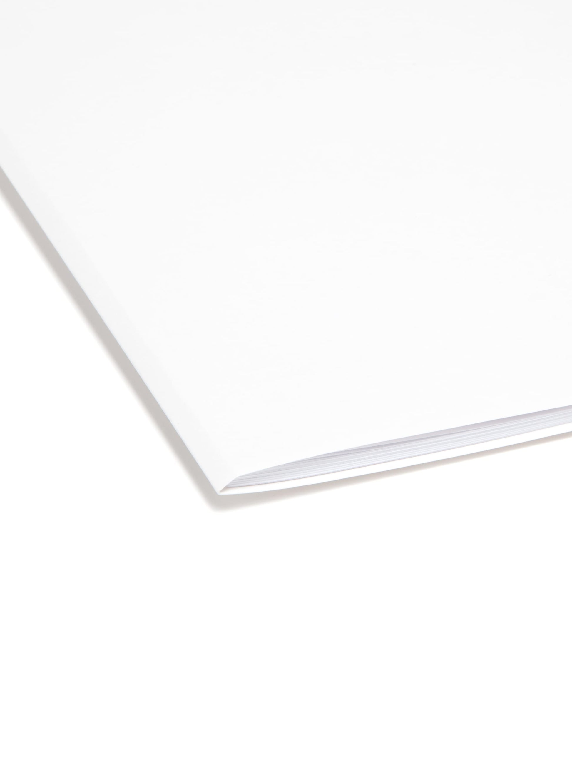 Reinforced Tab File Folders, Straight-Cut Tab, White Color, Letter Size, Set of 100, 086486128100