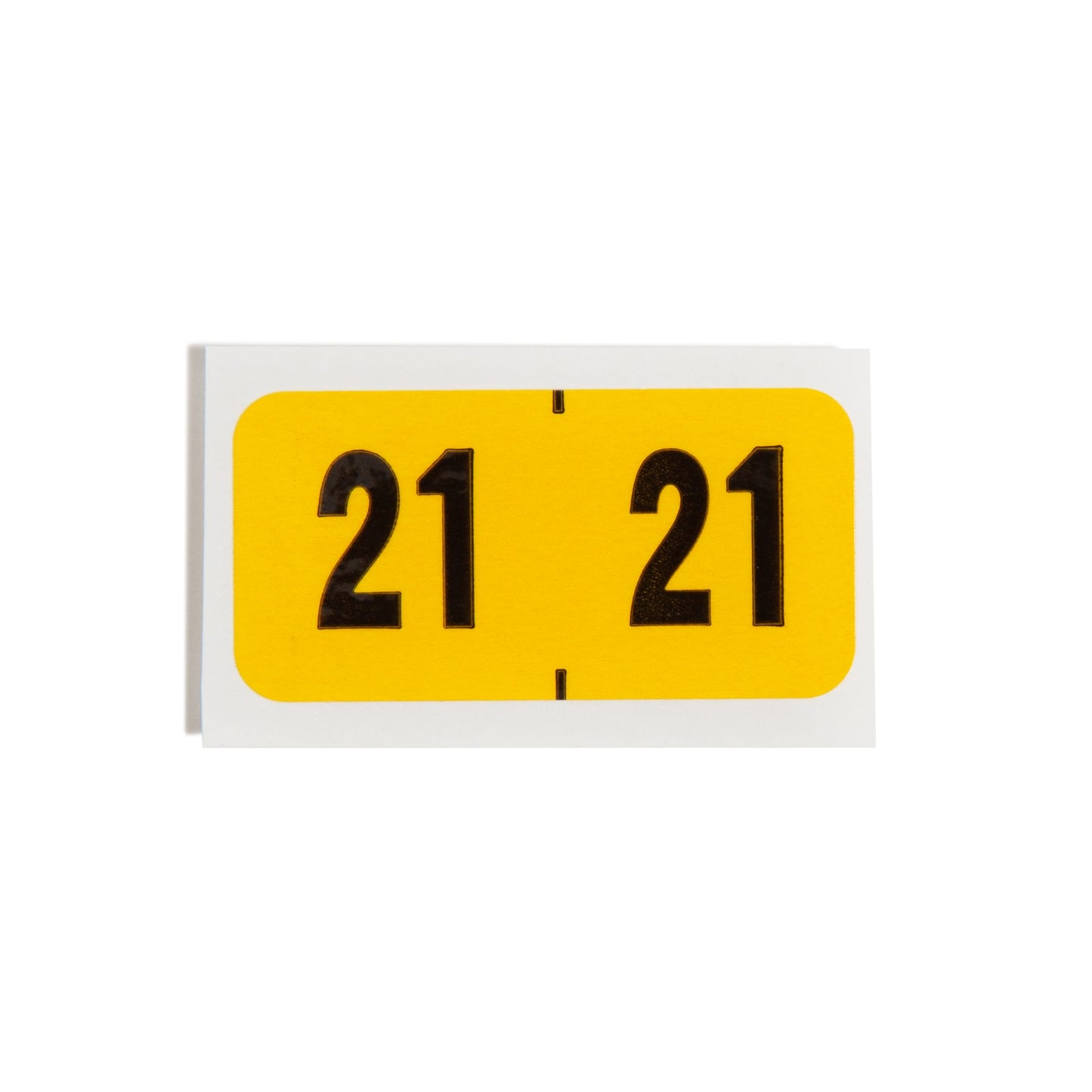 ETYJ Color-Coded Year Labels, Yellow Color, 1-1/2" X 3/4" Size, Set of 50, 086486683210